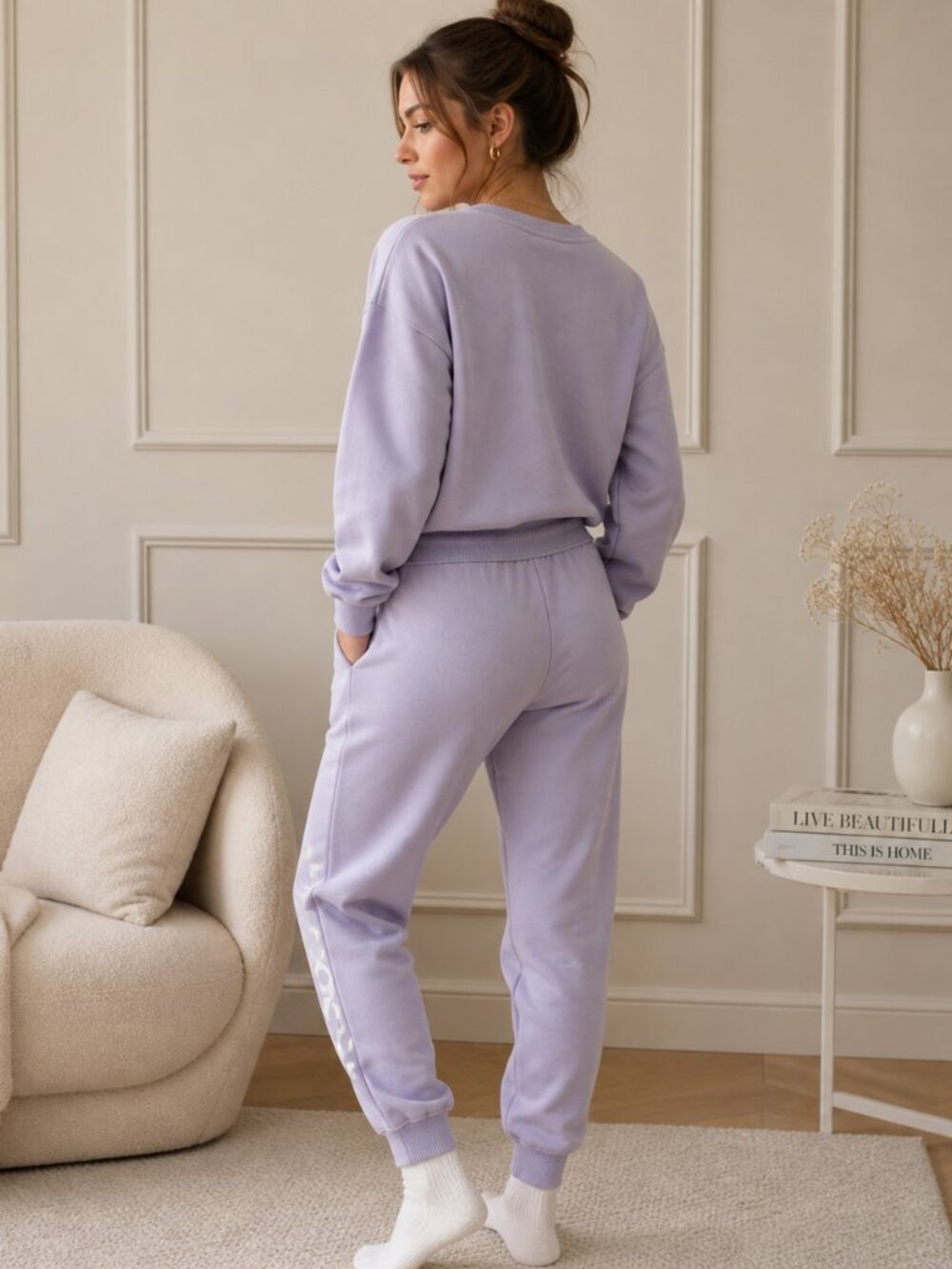 COACH Essential Joggers Lilac Sweatpants Women’s Size M - Picture 2 of 9